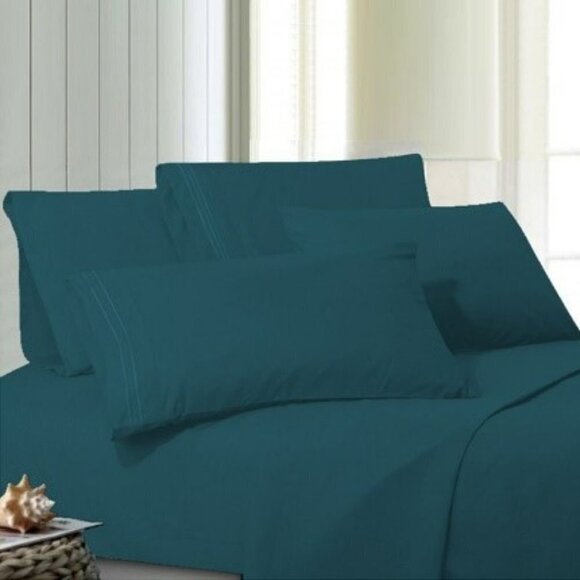 Royal Bamboo King Duvet Cover 3pc Set Hunter Green - Picture 2 of 7